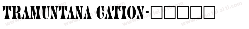 tramuntana cation字体转换